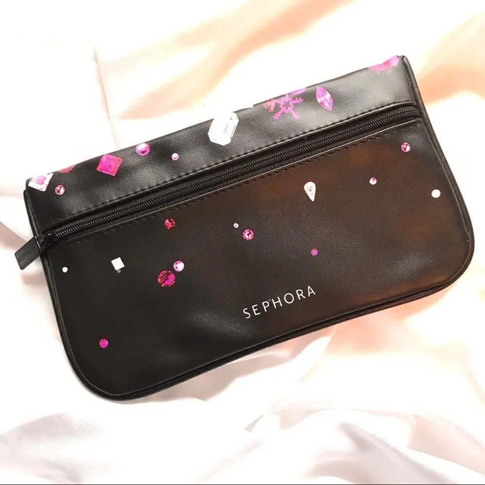 Sephora Makeup Bag Travel Zipper Brand New